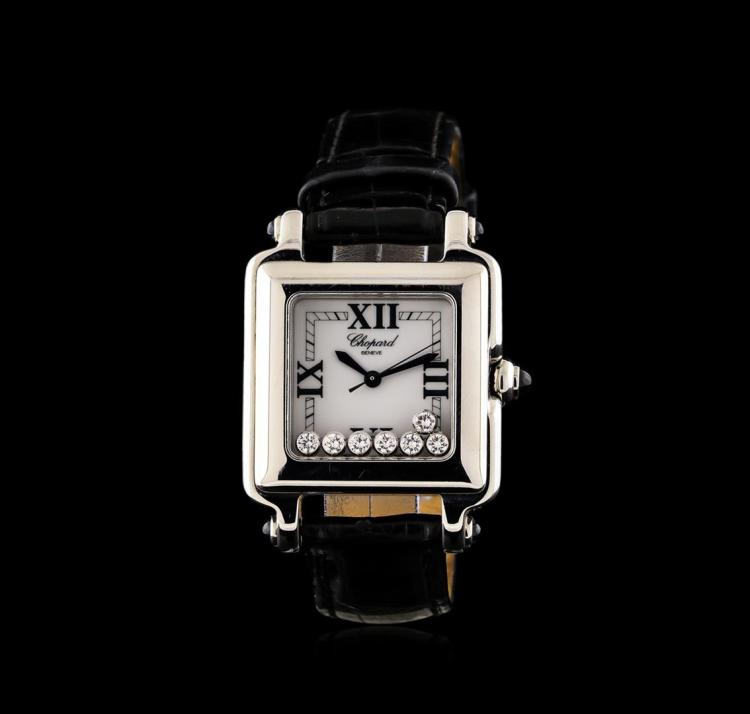 Chopard Stainless Steel Diamond Happy Sport Watch