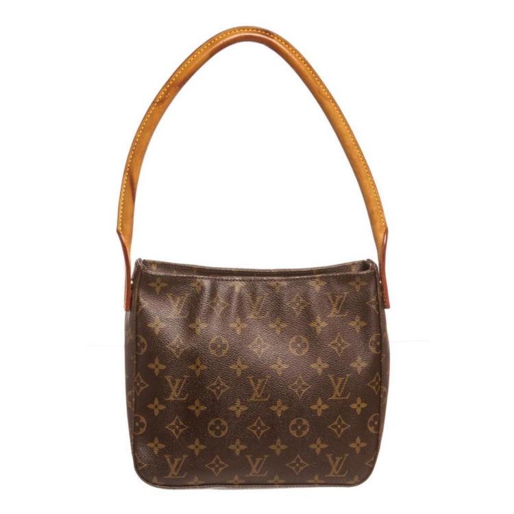 Louis Vuitton Monogram Canvas Leather Looping MM Shoulder Bag