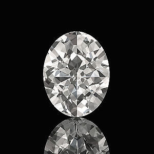 GIA CERT 1.03 CTW OVAL CUT DIAMOND K/VS2