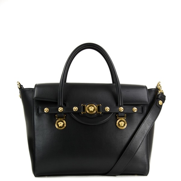 Versace Black Leather Handbag