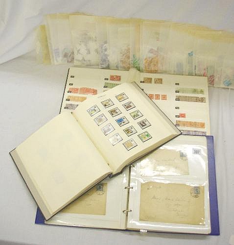 Stamp Stock Books, covers & off paper stamps inc.