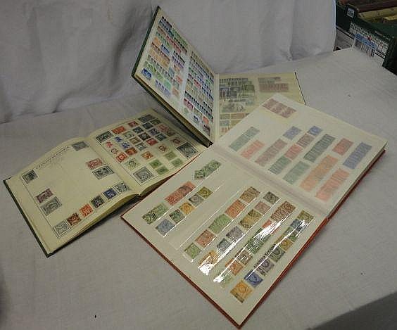 Stamps: 2 Stock Books & 1 Stamp Album GB,