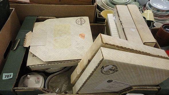 Boxed Bradford Exchange Collectors Plates, glass