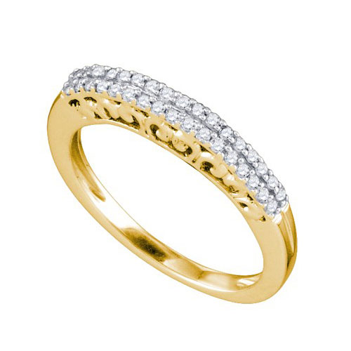 10K Yellow-gold 0.19CTW DIAMOND FASHION BAND #53095v2