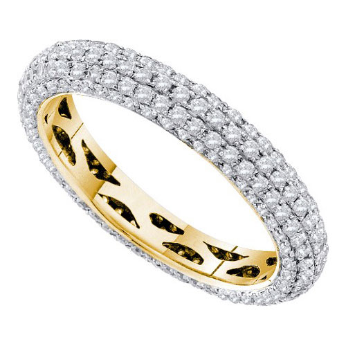 14KT Yellow Gold 1.25CTW DIAMOND ETERNITY BAND #56033v2