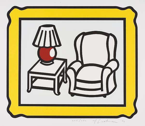 ROY LICHTENSTEIN Red Lamp.
