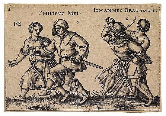 HANS SEBALD BEHAM Group of 5 engravings.