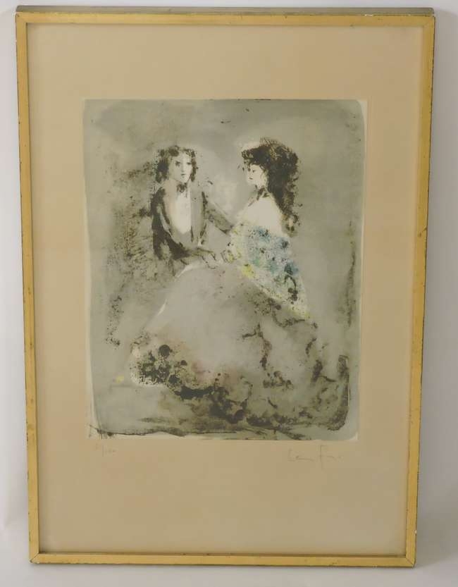 Leonor Fini 'Le Couple' Lithograph printed in colours