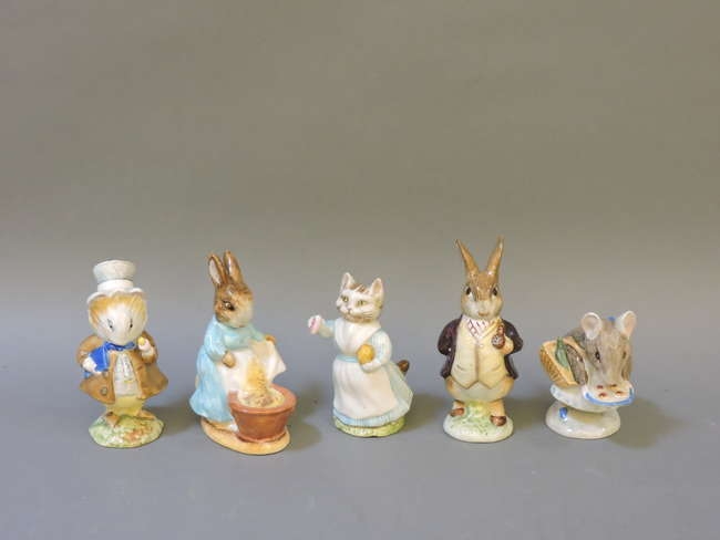 Five Beatrix Potter Beswick figures