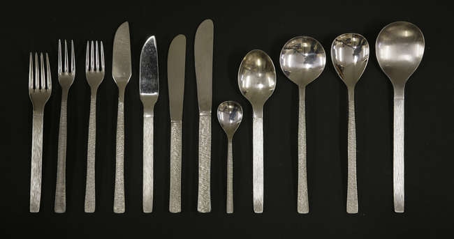 A canteen of Viners stainless steel 'Studio' cutlery