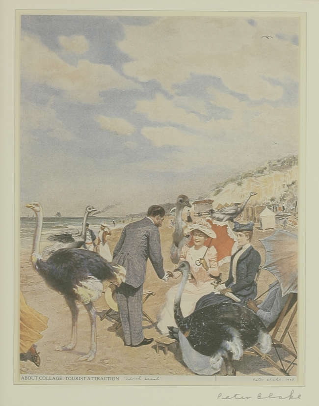 *Peter Blake RA (b.1932) 'OSTRICH BEACH' Screenprint