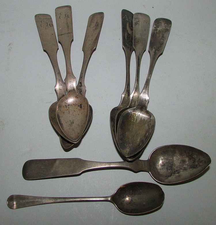 American coin silver spoons