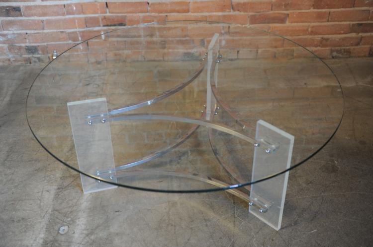 Charles Hollis Jones Lucite Table