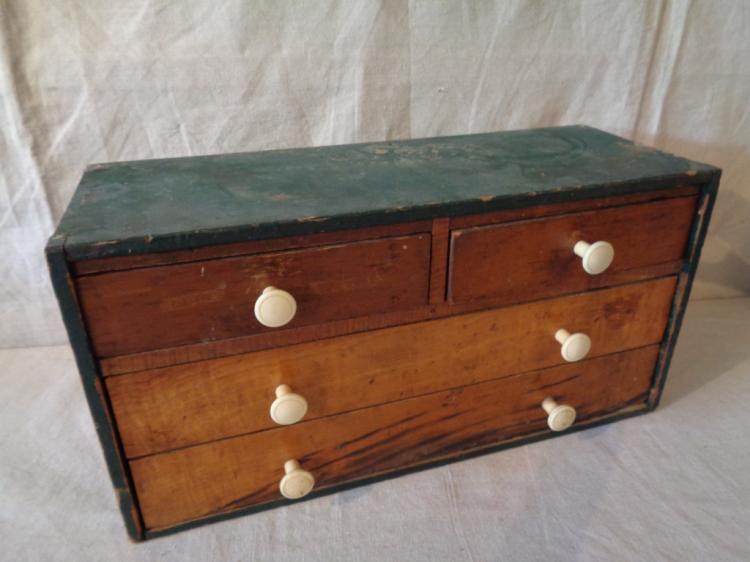 Antique Handmade Folk Art Drawer Organizer