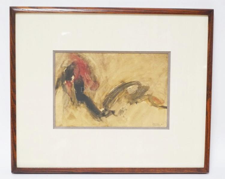 ORIGINAL ABSTRACT PAINTING ON PAPER