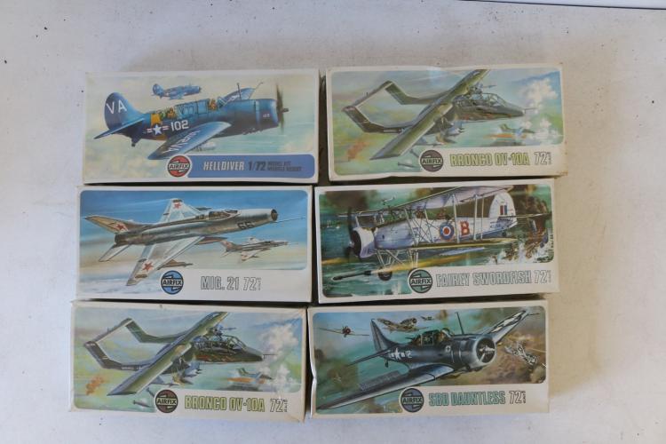 lot of 6 Airfix Scale Model Kits