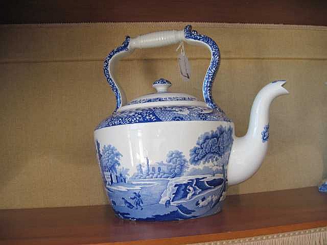Spode Blue Italian Kettle