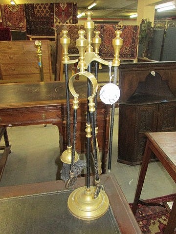 5 Piece Brass Fire Side Tool Set