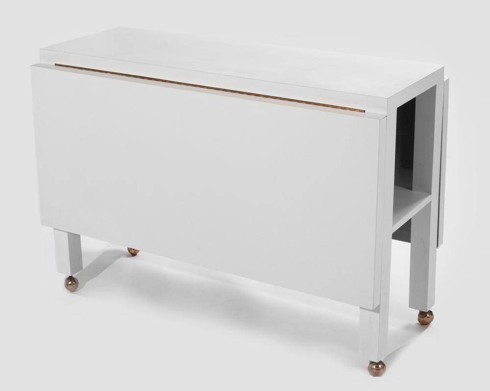 Mid Century Modern Formica Drop Side Table