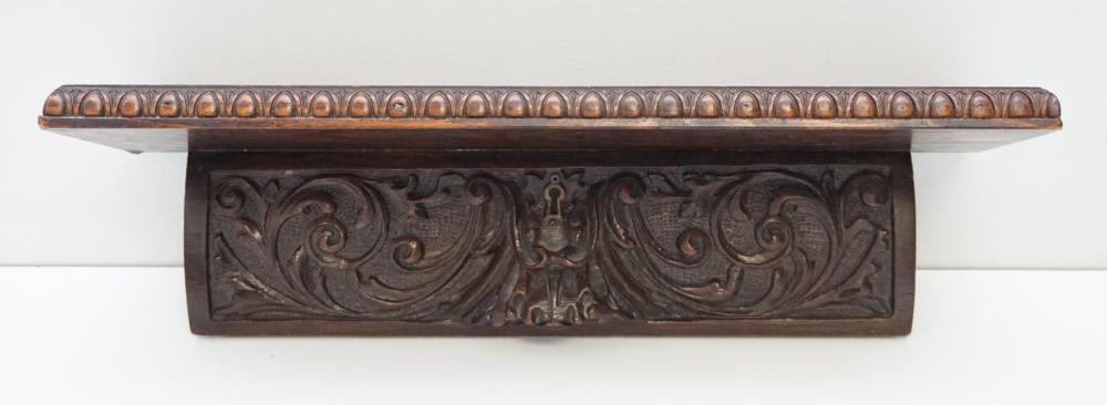 ANTIQUE ENGLISH OAK SHELF