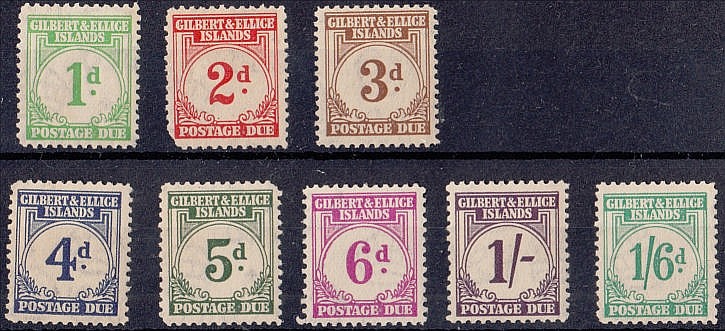 GILBERT AND ELLICE ISLANDS: Postage Dues: 1940 set