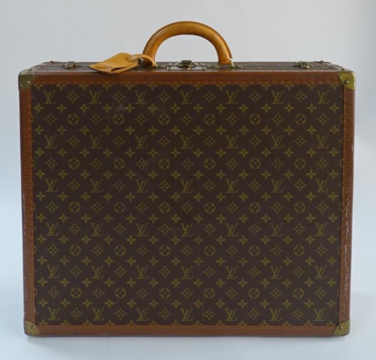 VINTAGE LOUIS VUITTON MONOGRAM HARD SUITCASE