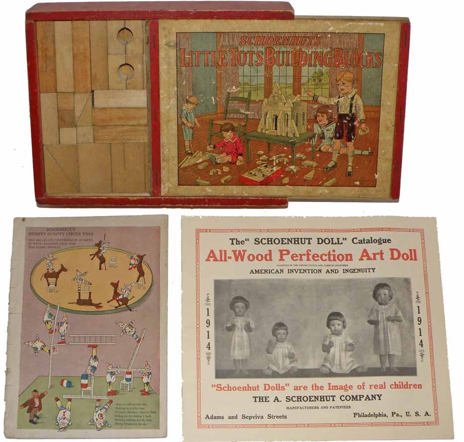 Schoenhut box little tots building blocks