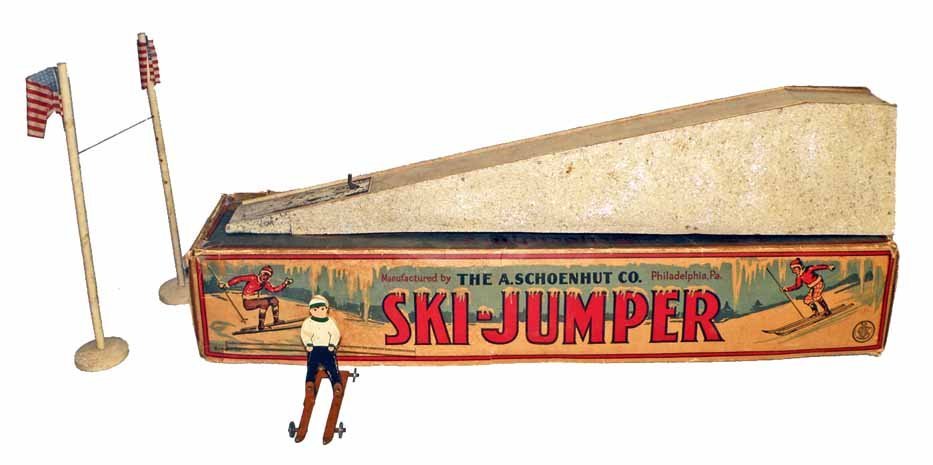 Boxed schoenhut ski jumper