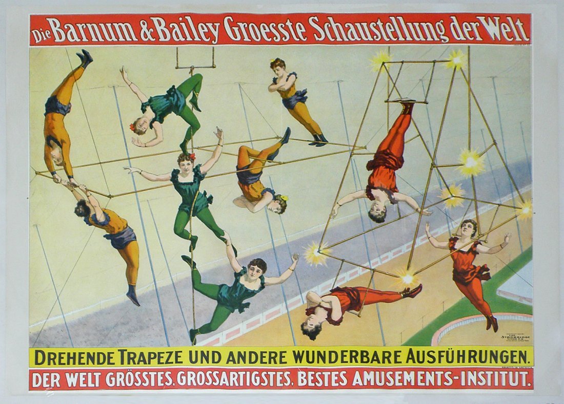Barnum & bailey horizontal one sheet circus poster