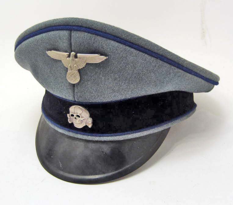 German nazi waffen ss medical officers visor cap