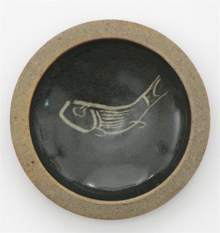 A leach Pottery stoneware dish the design attributed to Bernard Leach