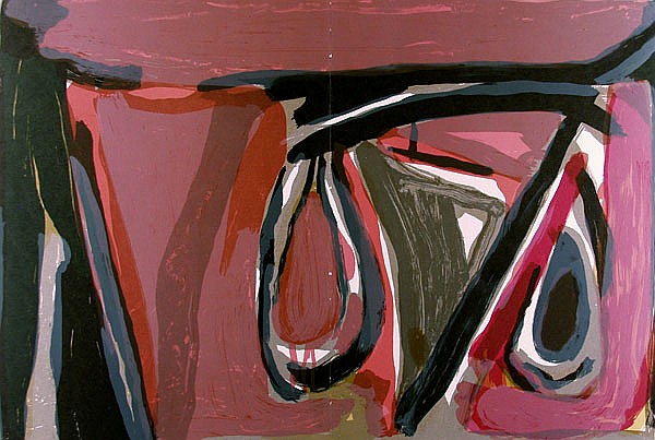 BRAM VAN VELDE - Color lithograph