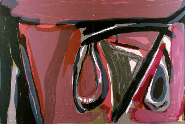BRAM VAN VELDE - Color lithograph