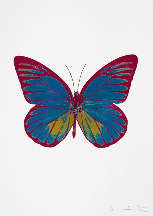 DAMIEN HIRST - Color foil block print