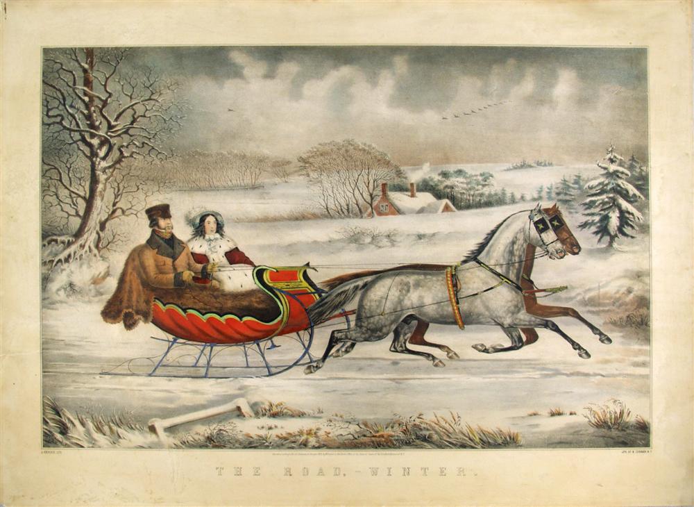 CURRIER & IVES & N. CURRIER [PUBLISHERS] - Original hand-colored lithograph