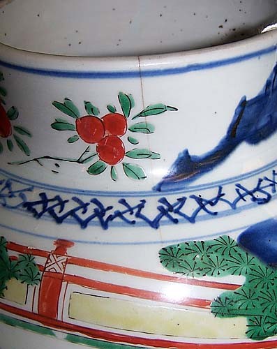 Pair Chinese Export porcelain vases