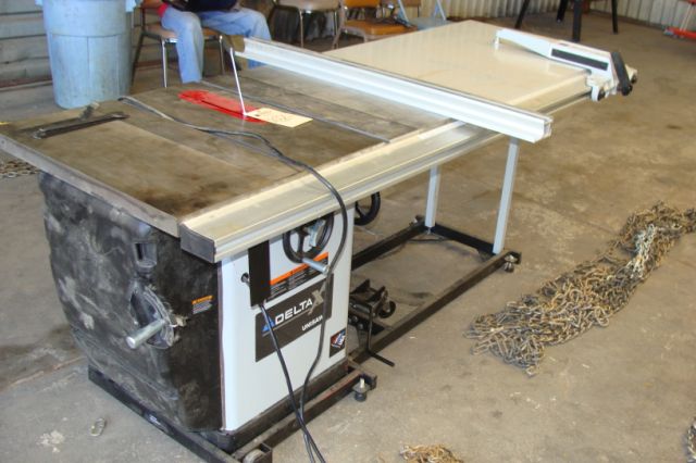 Delta X5 Unisaw Table Saw, Mobile Base, Table Ext