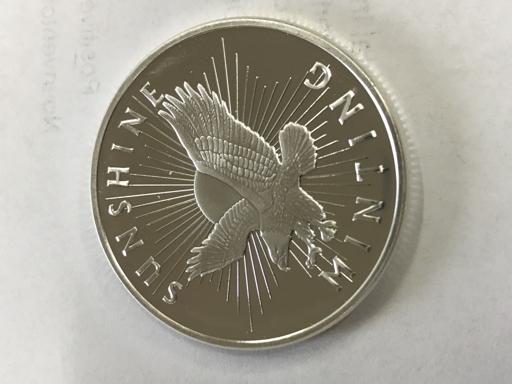 Sunshine Minting 1 Ounce .999 Silver Round