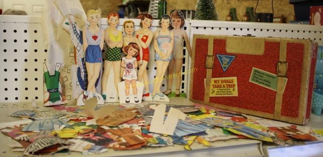 Vintage "My Dolls Take a Trip" Paper Doll Set