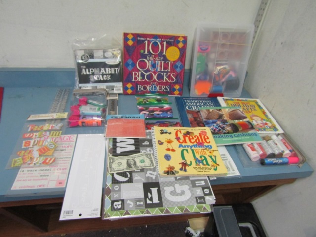 Lot of Craft & Scrapbook Supplies & Craft Books