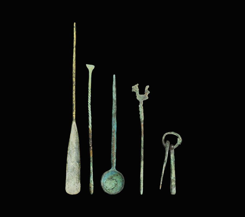 Roman Bronze Medical Instrument Group