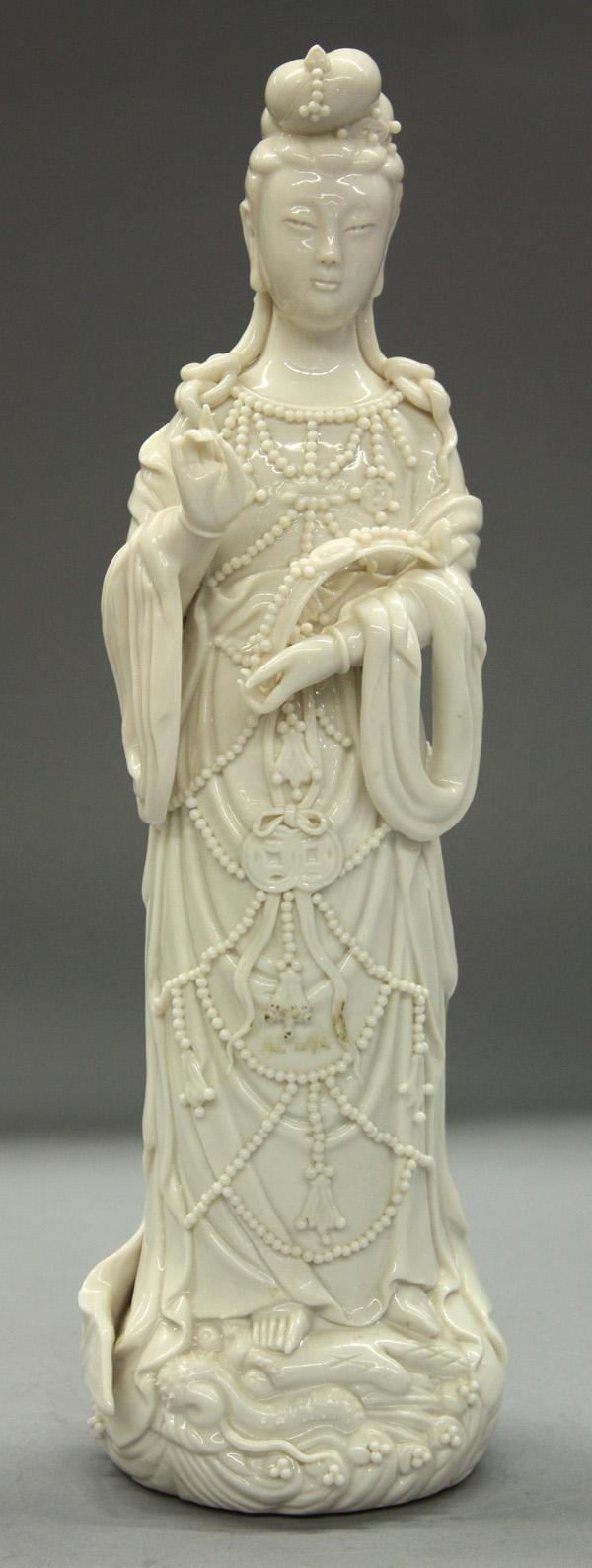 31: Chinese Blanc de Chine/Dehua Guanyin Figure