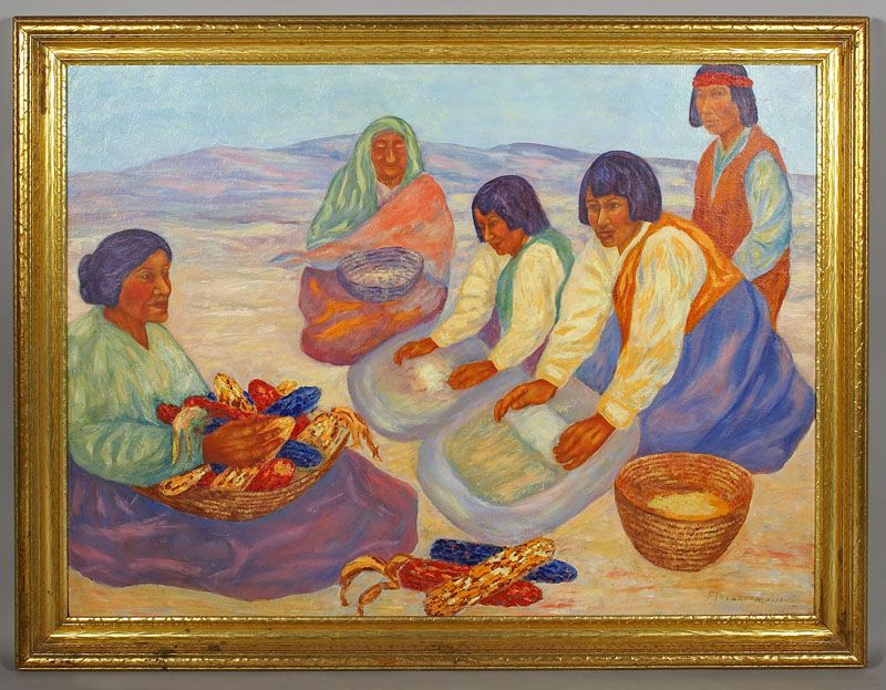 Florence Elliott McClung oil painting on masonite