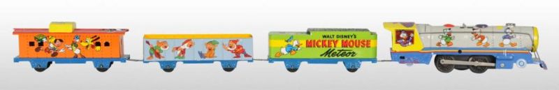 Walt Disney Marx Tin Mickey Mouse Meteor Train Set