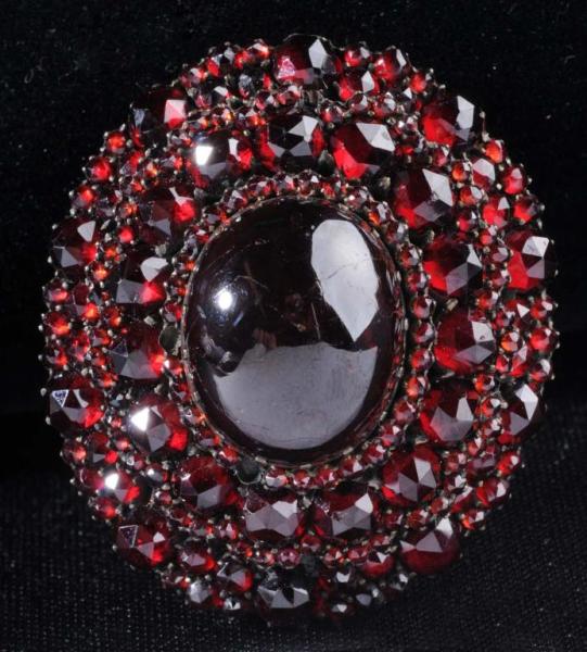 Victorian Garnet Pin.