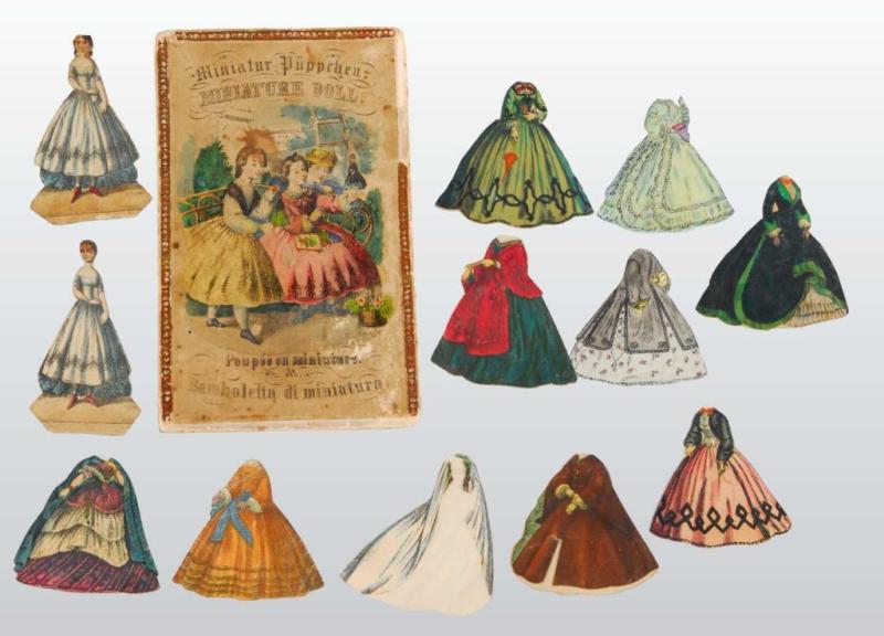 Lot of Boxed "Miniature Doll" Paper Doll.
