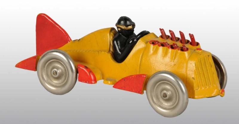 Cast Iron Hubley Racer Toy.