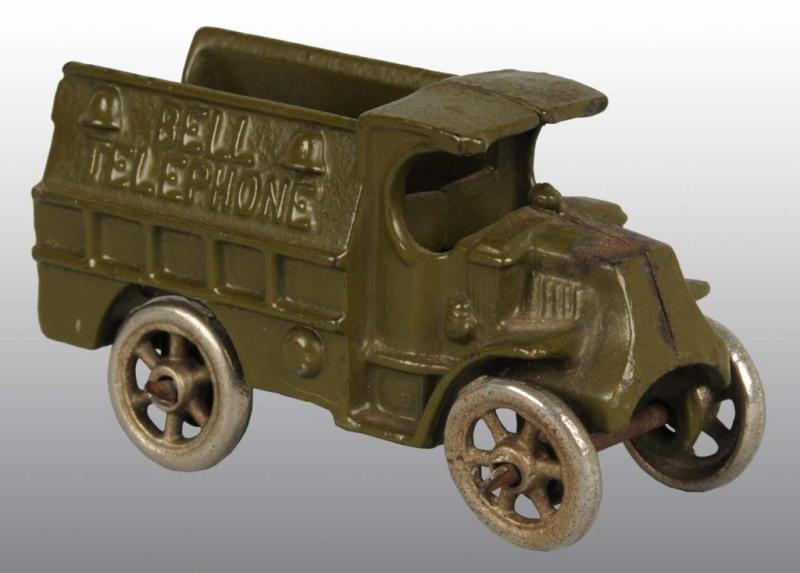 Cast Iron Hubley Bell Telephone Truck Toy.