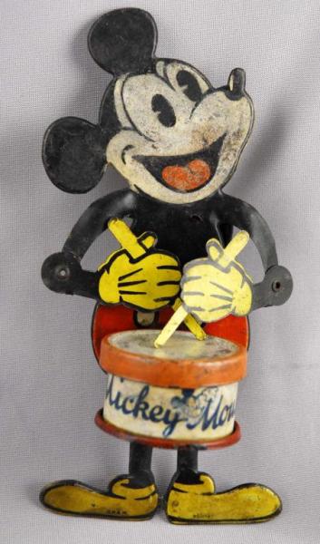 Walt Disney Tin Mickey Mouse Drummer Toy.