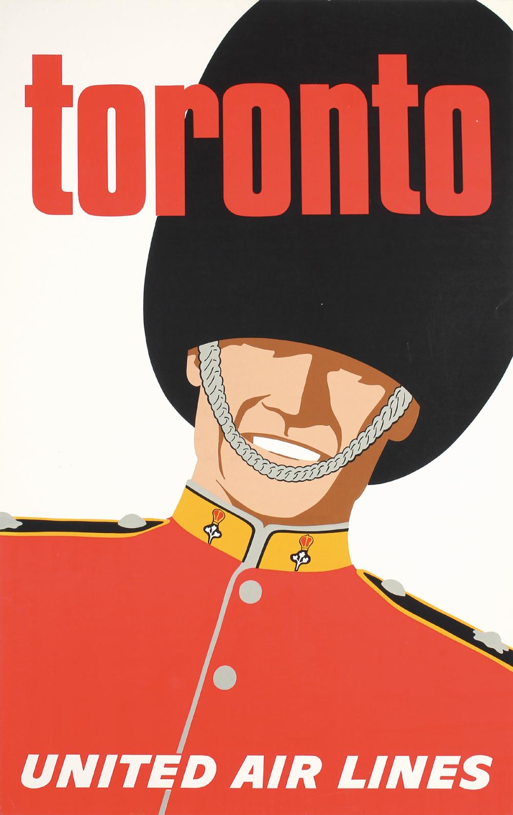 Original 1960s United Air Lines Canada Travel Poster